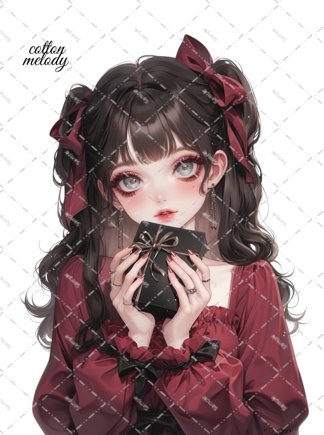 original sticker no.2210 人物贴纸 原创贴纸 原创人物贴纸 装饰贴纸 cotton melody - 贴纸 - 纸 