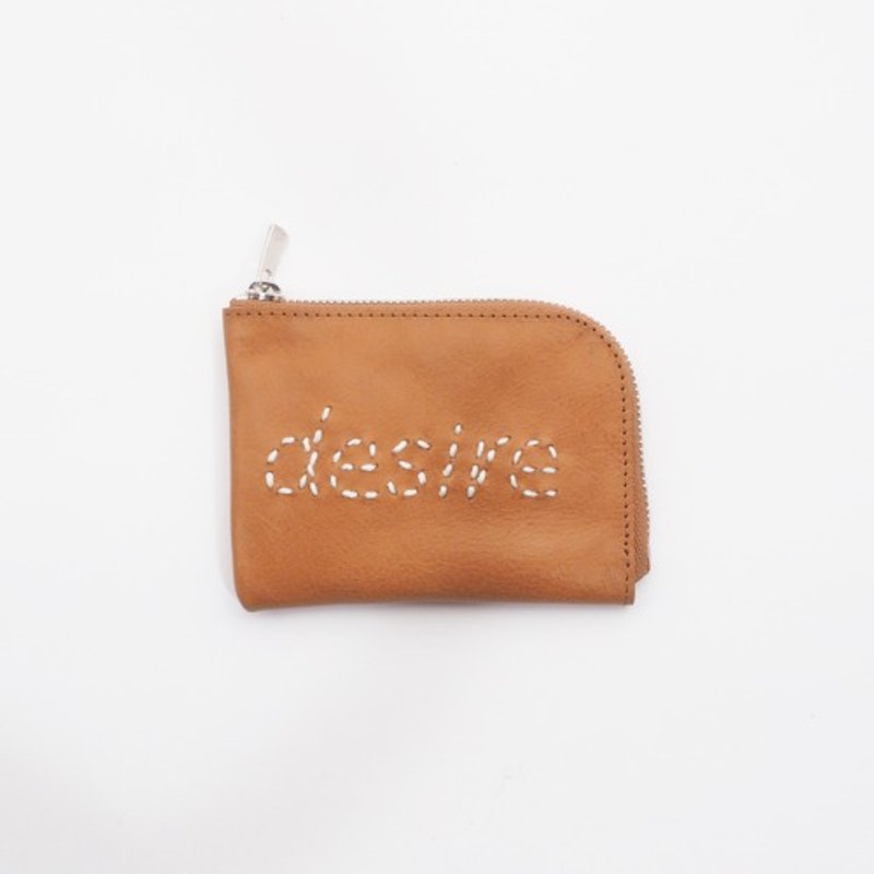 cow leather wallet [desire]（黄）11×8/小銭入れ/カード入れ/sw001d - 皮夹/钱包 - 真皮 