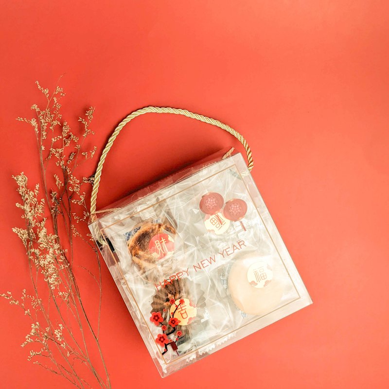 春节下午茶礼盒(饼干24入) - 手工饼干 - 塑料 红色