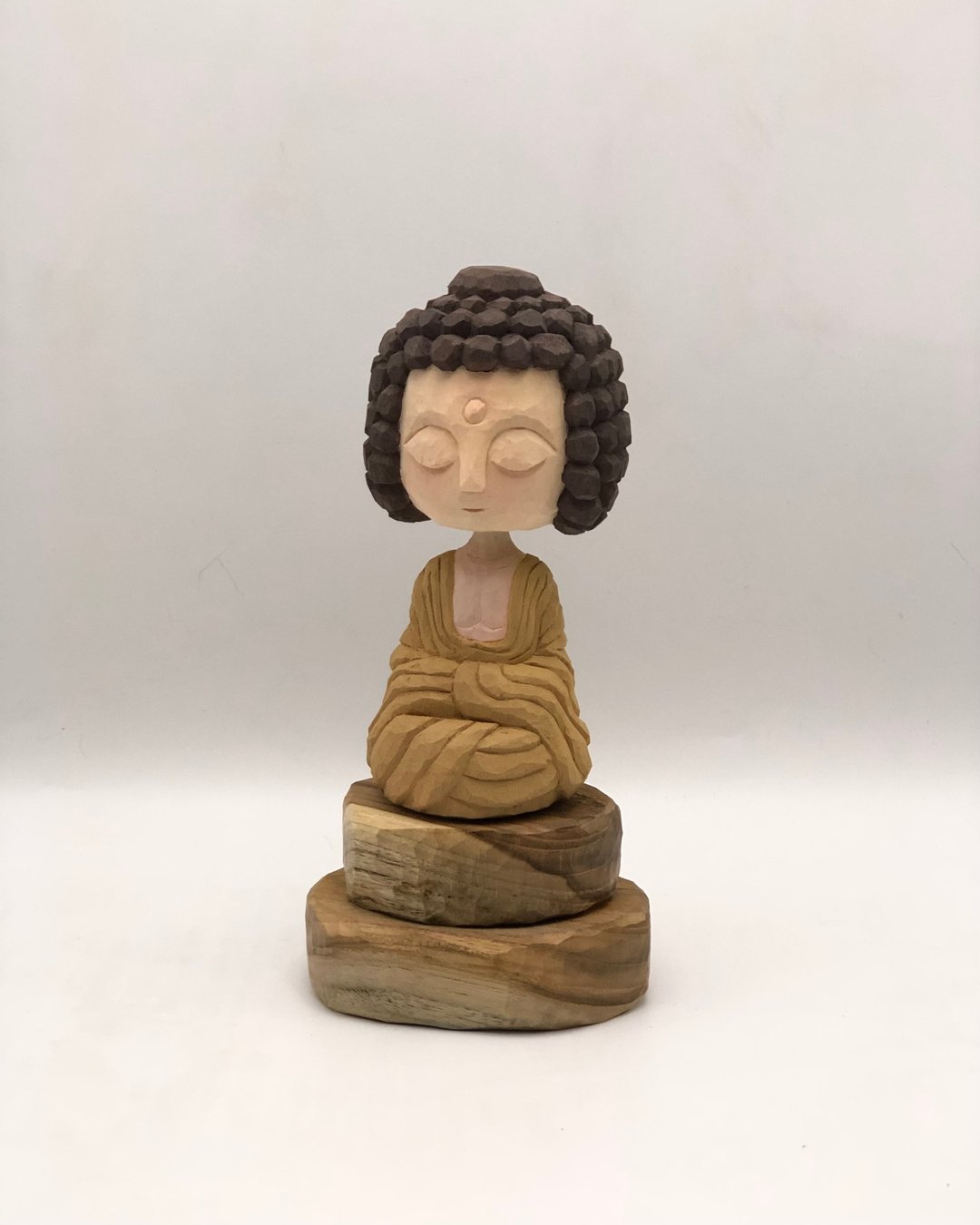 非洲小佛陀 - 摆饰 - 木头 
