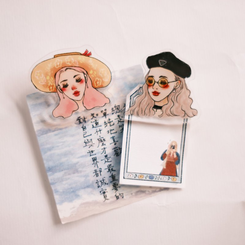甜蜜生活女孩 可以夹东夹西的 压克力夹子 - 文件夹/资料夹 - 塑料 多色