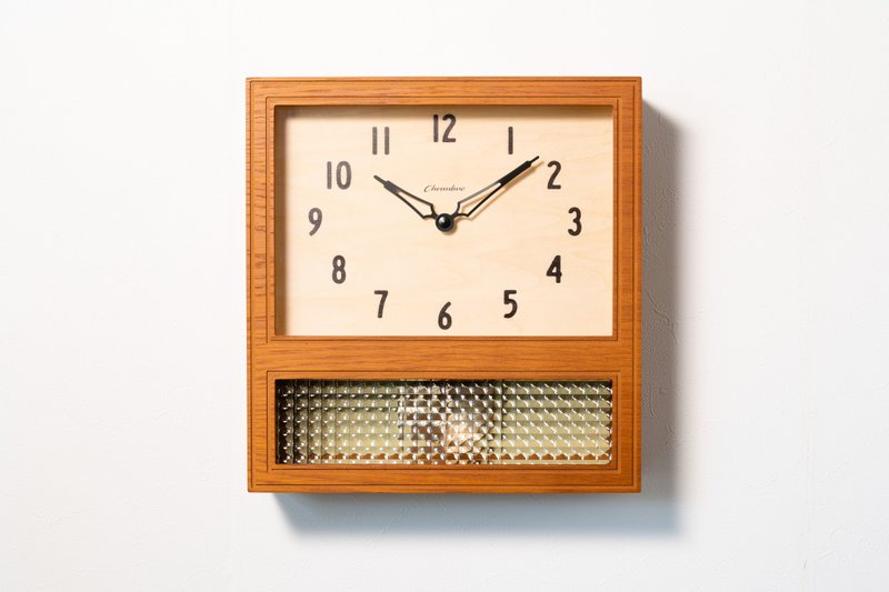 COURT PENDULUM CLOCK 短方形摆钟 - 时钟/闹钟 - 木头 