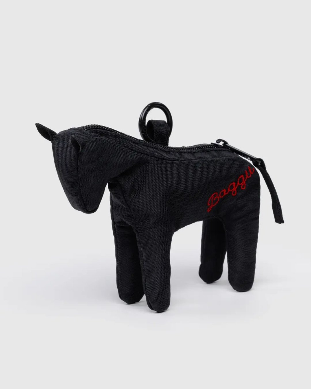 BAGGU - 小马钥匙圈 - 黑色 红logo刺绣 - 钥匙链/钥匙包 - 防水材质 黑色