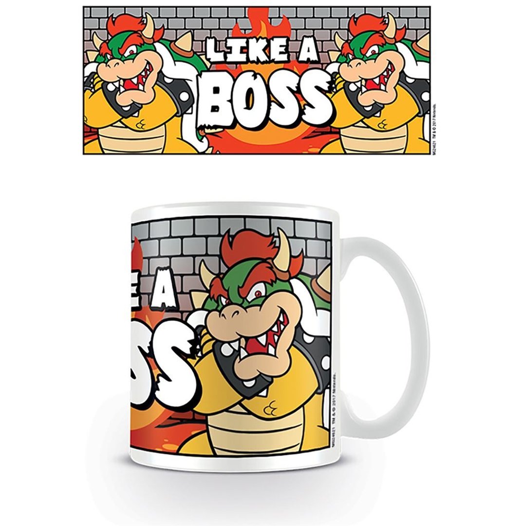 【任天堂】超级玛利欧-库巴(这才是个魔王)马克杯 / LIKE A BOSS - 其他杯子 - 陶 白色
