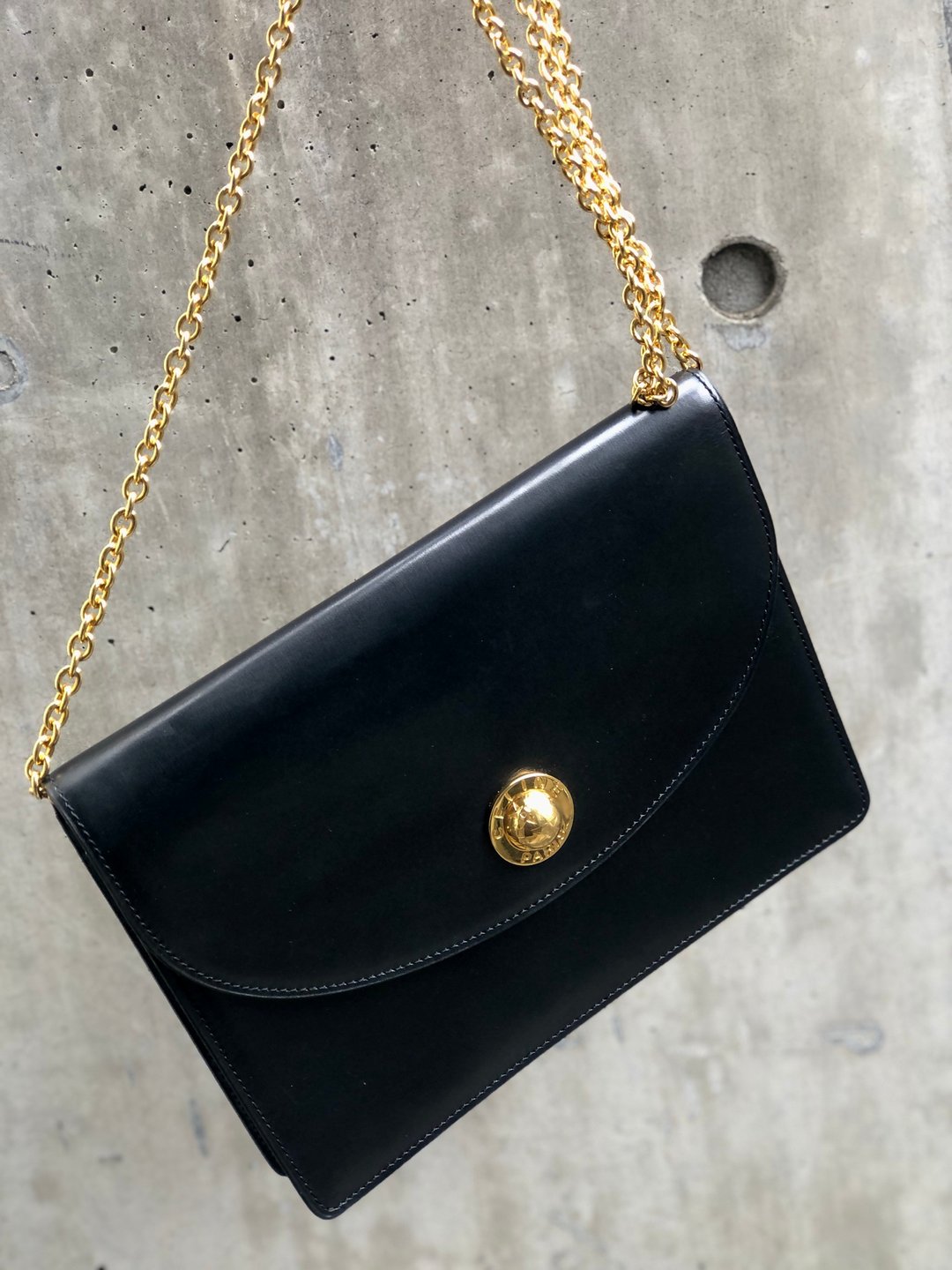 [Japan direct delivery name card used package] CELINE Celine Starball leather chain mini bag shoulder bag black rb8big - 侧背包/斜挎包 - 真皮 黑色