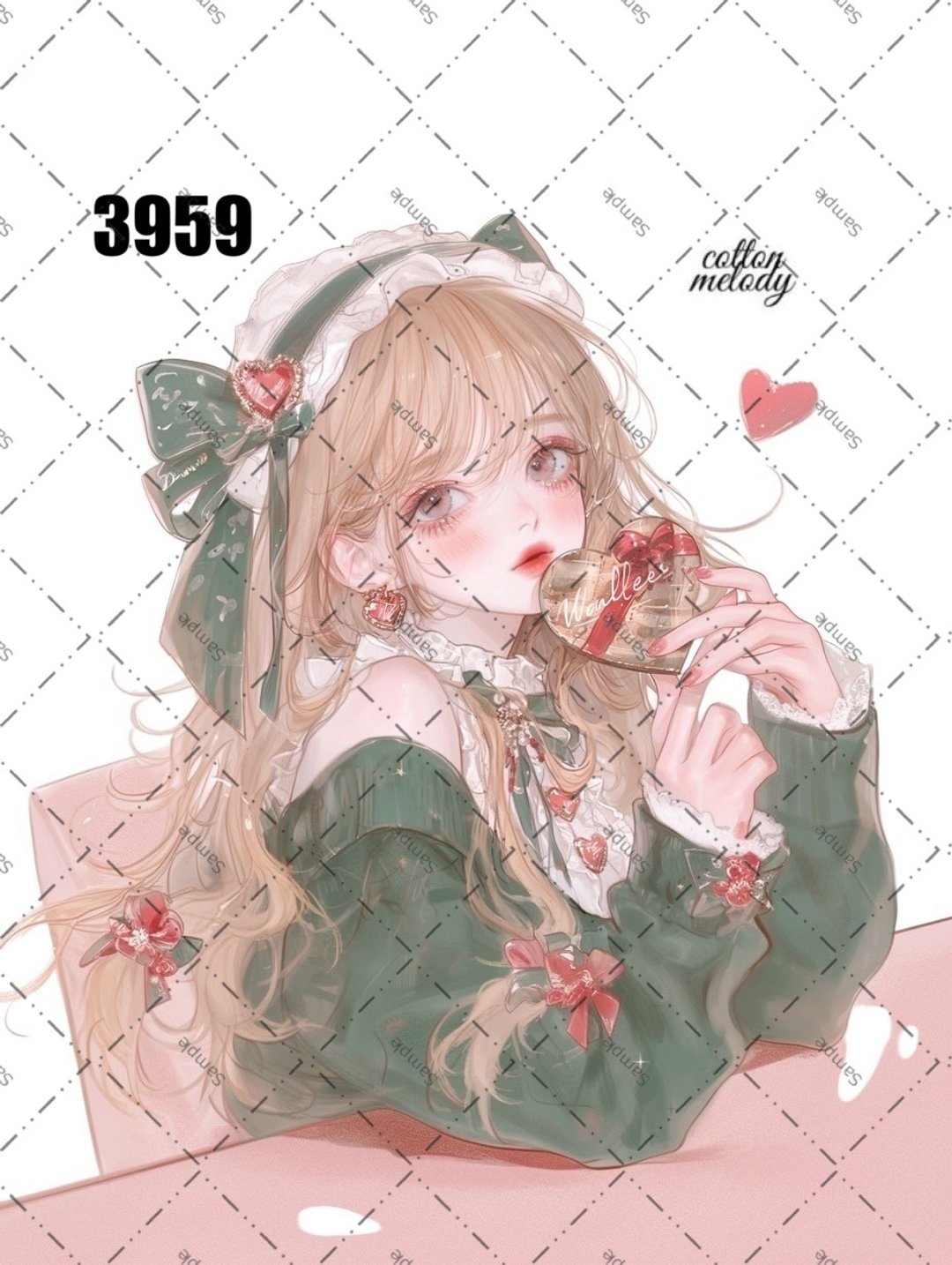 original sticker no.3959 人物贴纸 原创贴纸 原创人物贴纸 装饰贴纸 cotton melody - 贴纸 - 纸 