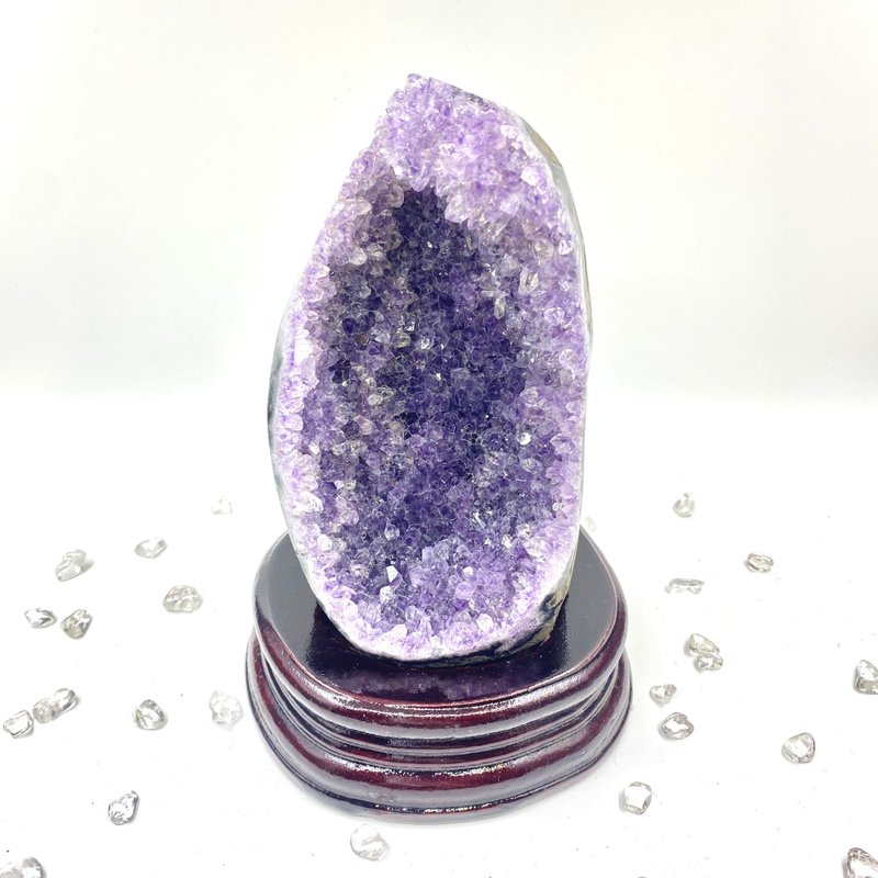 晶花紫晶蛋窝连订造底座 | 水晶 | 水晶簇 | 水晶摆件 - 其他 - 水晶 紫色