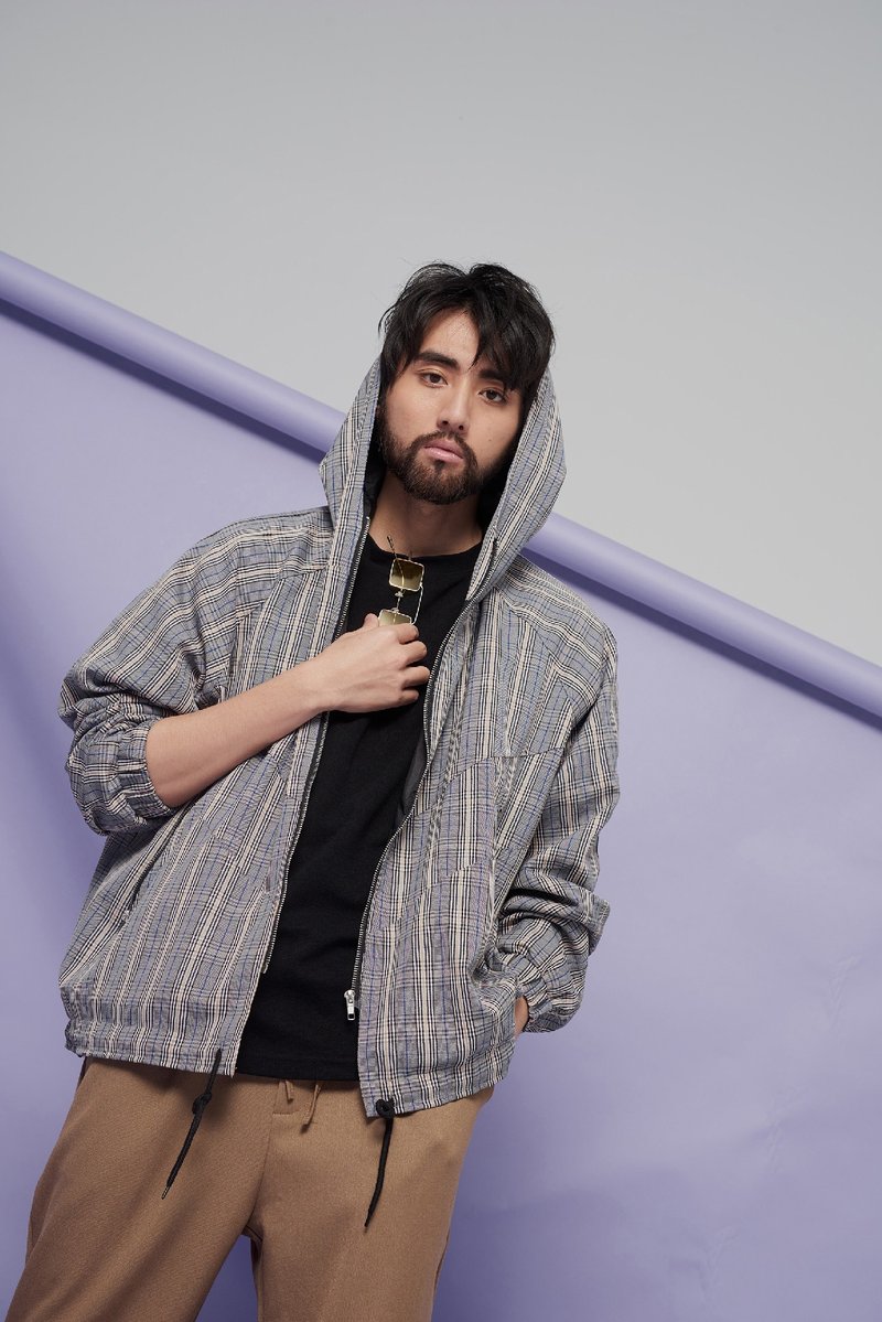 连帽防风外套9151 - 男装外套 - 其他材质 