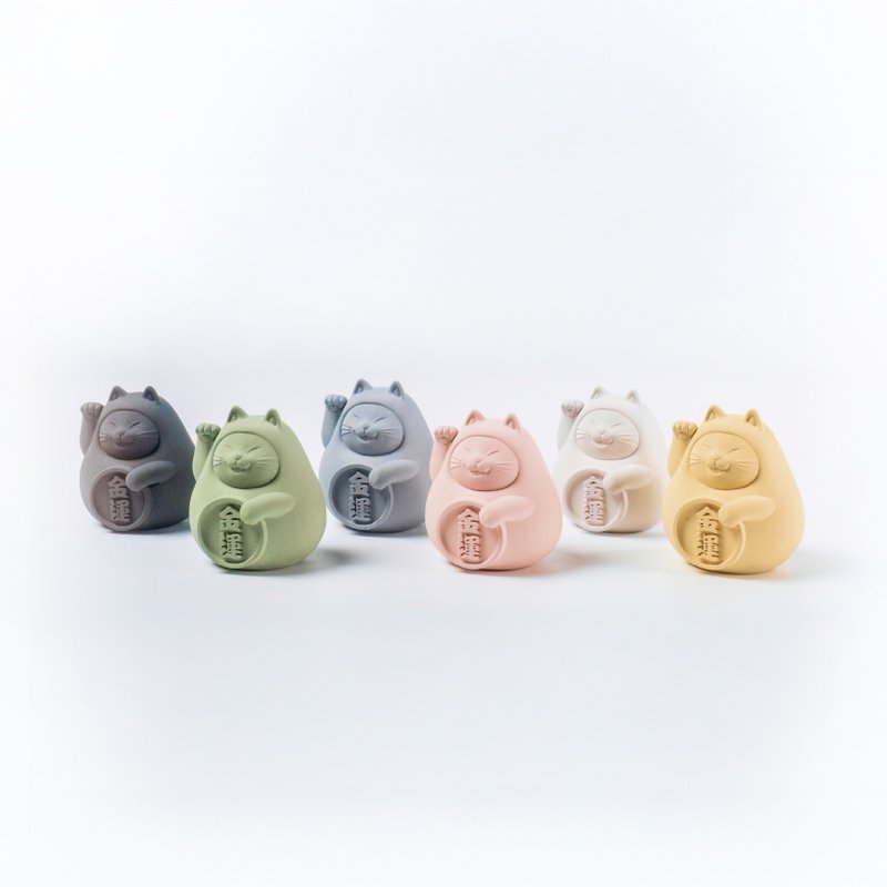 【送礼首选】胖胖招财招福猫(中) - 摆饰 - 水泥 多色