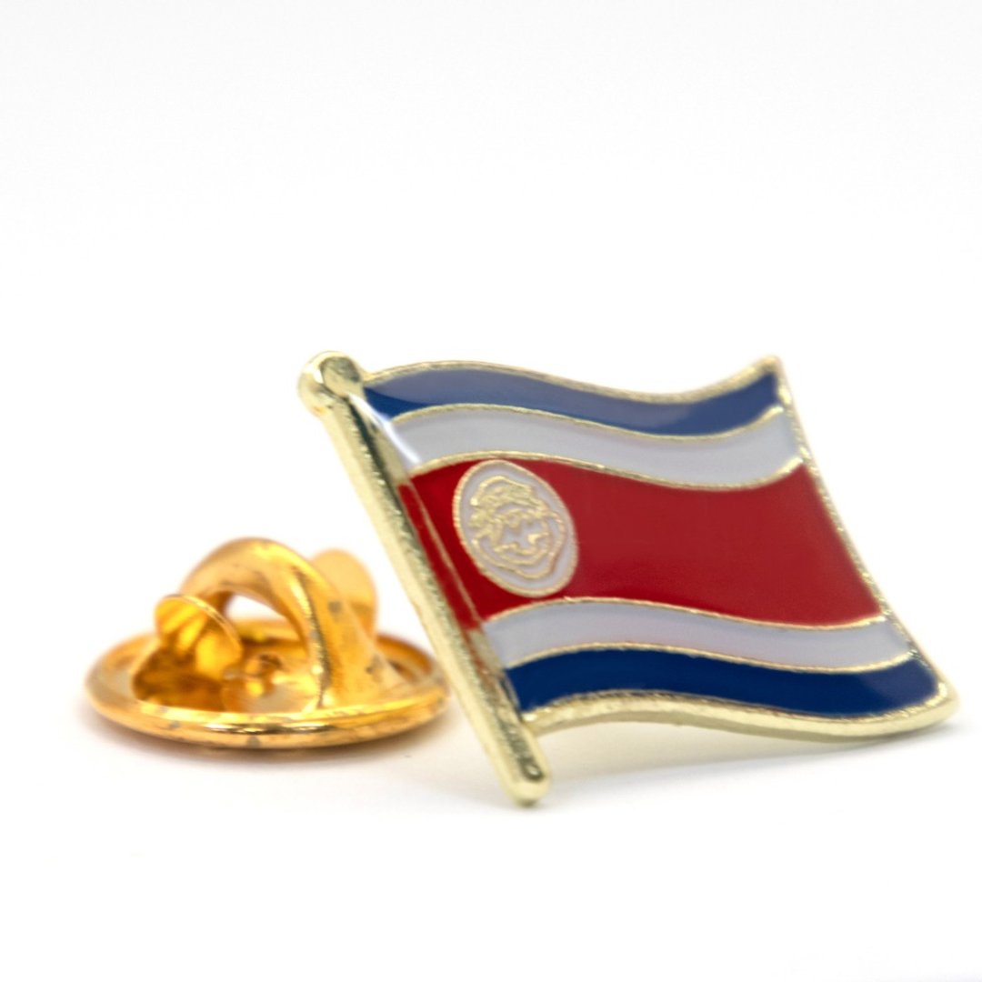 COSTA RICA 哥斯达黎加 国旗配饰 纪念配饰 国徽别针 国家胸章 国 - 胸针 - 其他材质 多色