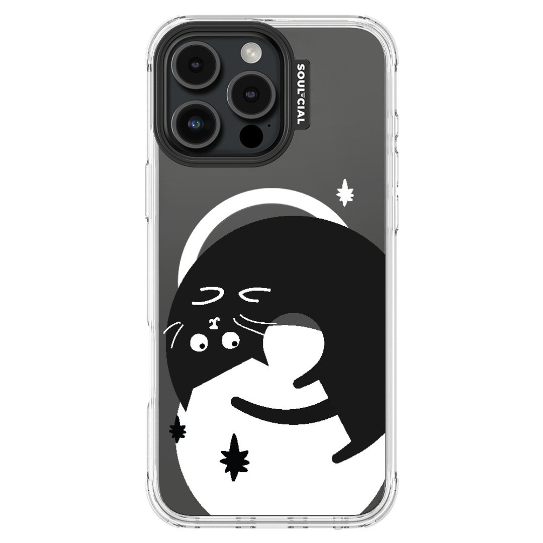 Catitude 阴阳猫咪 iPhone 16 手机壳 MagSafe磁吸保护壳 手机套 - 手机壳/手机套 - 其他材质 
