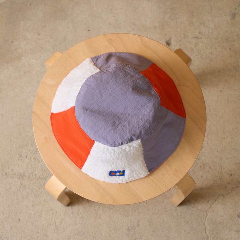 毛绒桶/橘色 - 帽子 - 棉．麻 橘色