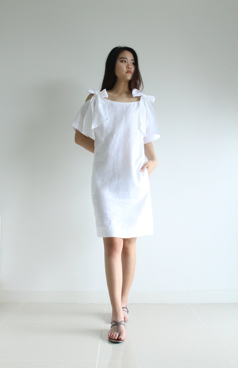 Made to order linen dress - 洋装/连衣裙 - 棉．麻 