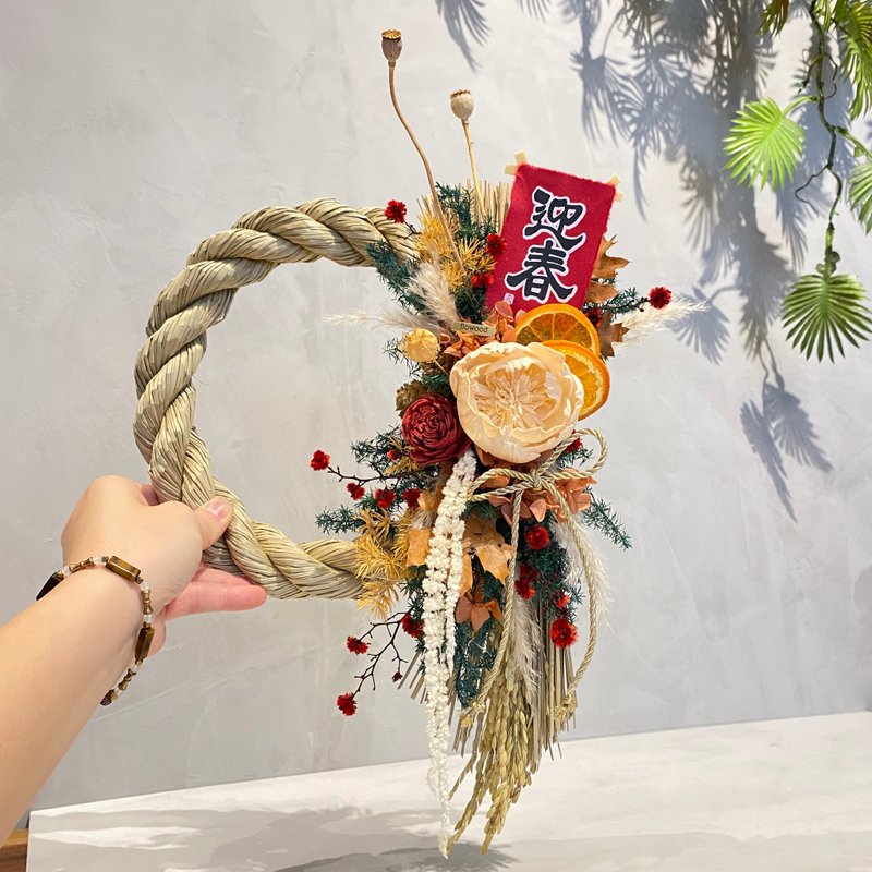 日式 祈福 注连绳 - 干燥花/捧花 - 植物．花 多色