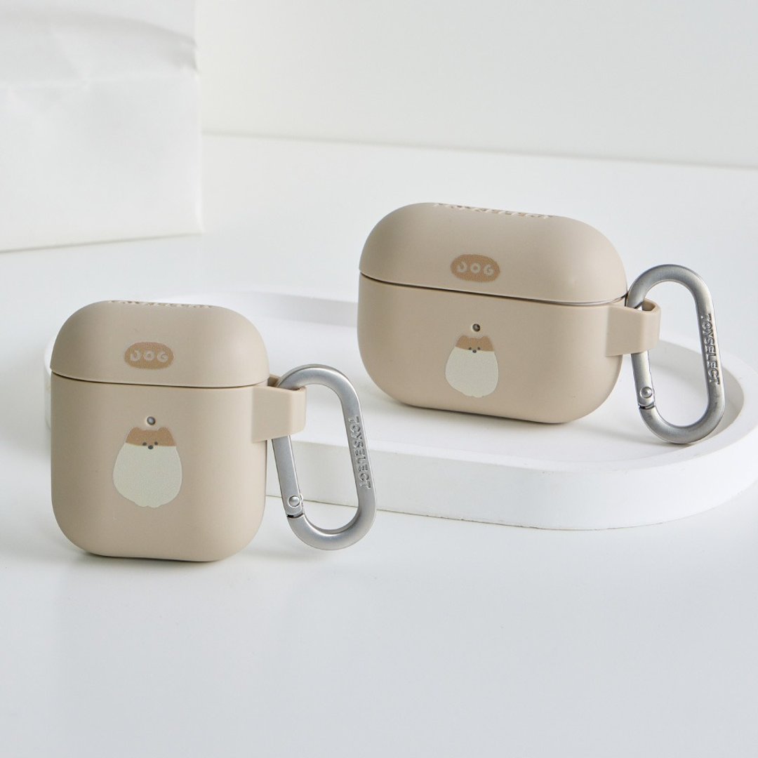 来点动物奶茶小狗强悍防摔 AirPods 保护套 - 耳机收纳 - 塑料 多色