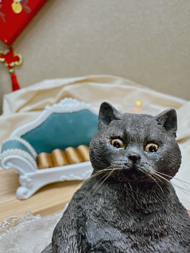 Mü.LAB暮愈 定制宠物雕塑-猫咪 美短 英短 米客斯 - 玩偶/公仔 - 其他材质 卡其色