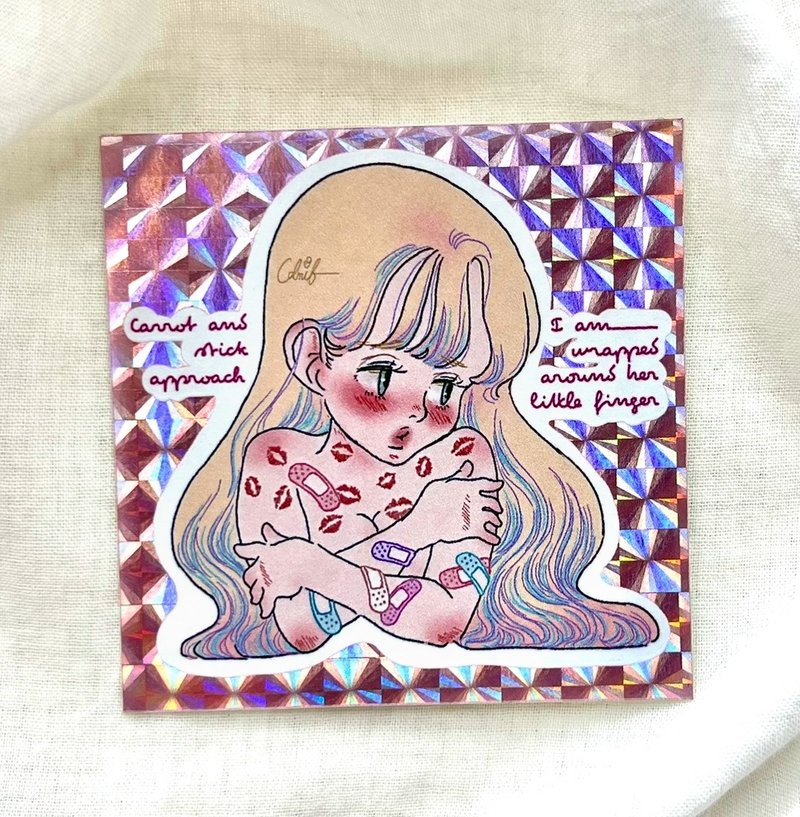 闪亮贴纸 - 贴纸 - 其他材质 粉红色