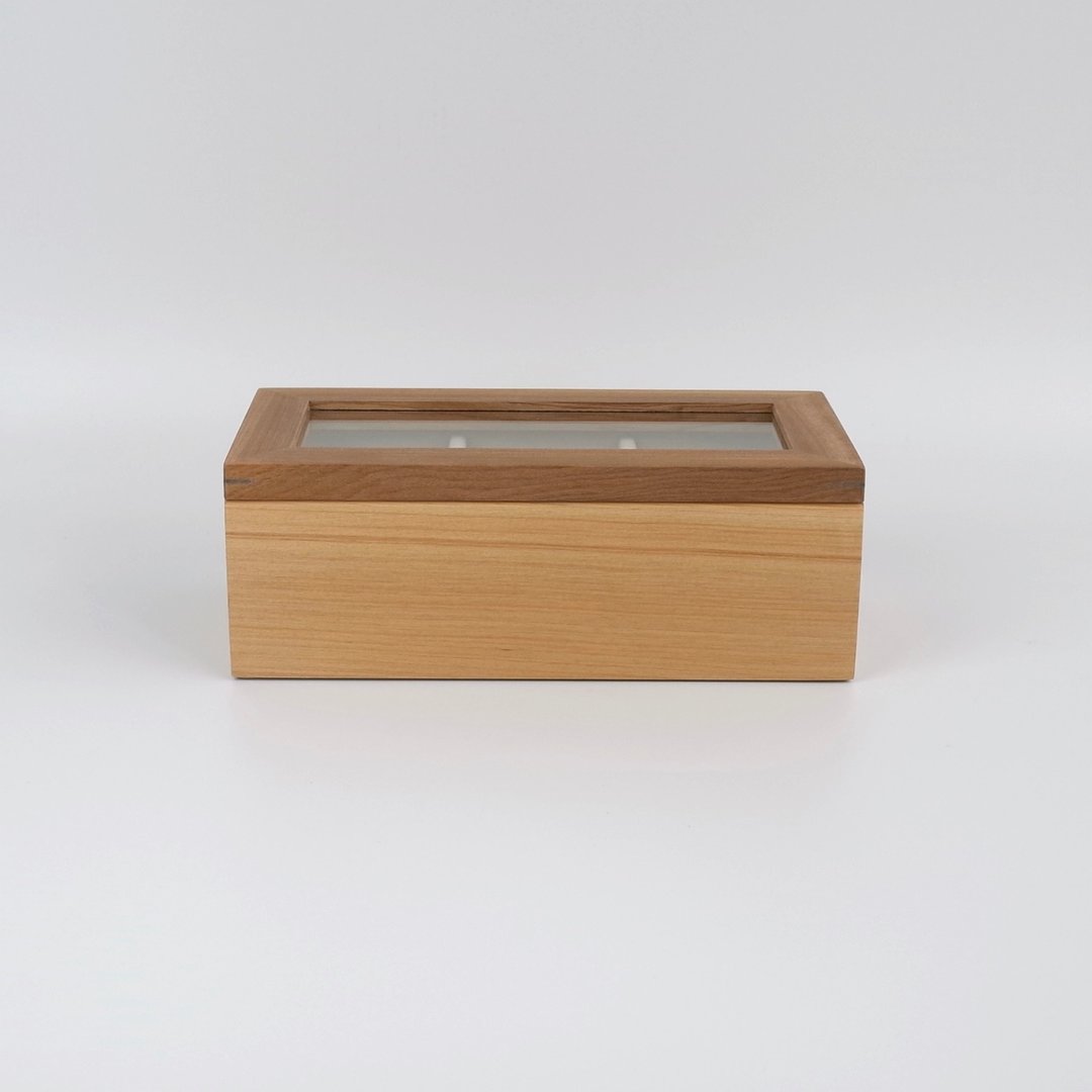 三入桧木表盒 - 收纳用品 - 木头 