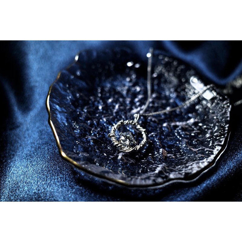 莓饰/现货/ 星星 钻石 锆石 吊坠 S925银 项链 纯银 情人节 告白 - 项链 - 纯银 银色