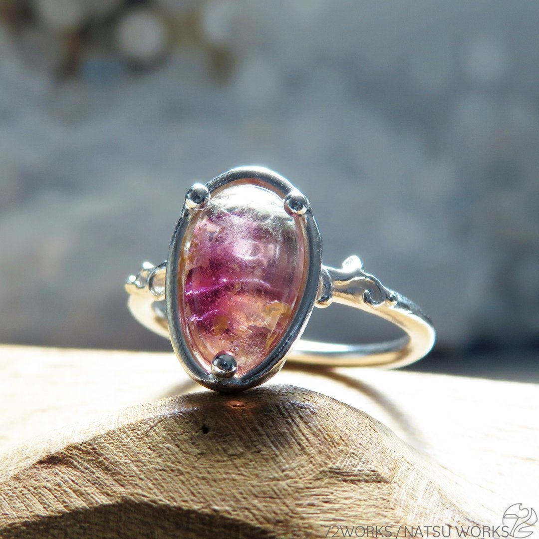 粉红碧玺戒指 / Pink Tourmaline Ring 1 - 戒指 - 宝石 粉红色
