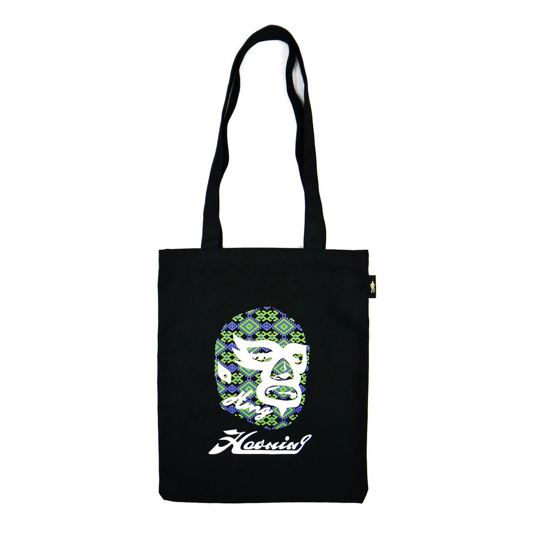 Luminous Color Tote Bag 蓄光变色手提帆布袋 BLACK M - 手提包/手提袋 - 棉 黑色