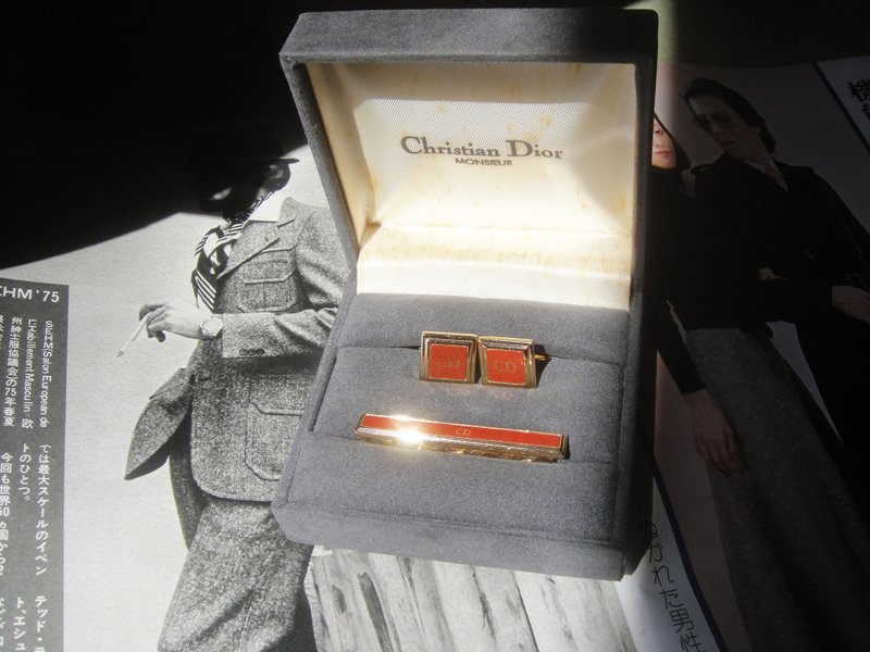 【老时光 OLD-TIME】早期二手DIOR领带夹+袖扣组 - 领带/领带夹 - 其他材质 多色