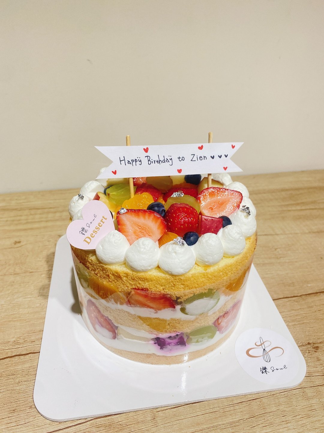 综合水果裸蛋糕+布丁 铄甜点 生日蛋糕 下午茶 台北 自取 - 蛋糕/甜点 - 其他材质 橘色