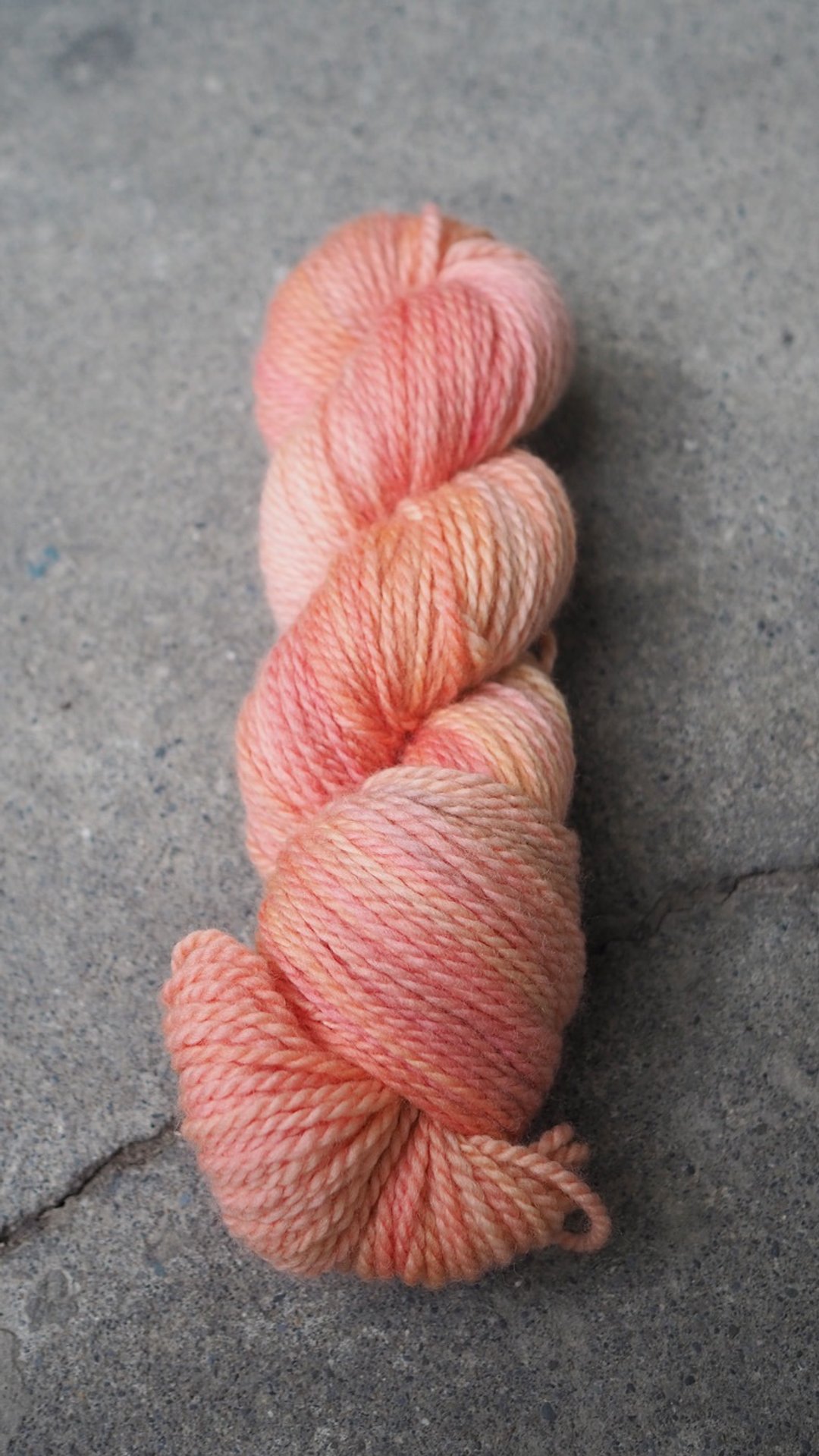 超水洗蓝面羊毛-手染粗线-红柚(Aran yarn) - 编织/刺绣/羊毛毡/裁缝 - 羊毛 
