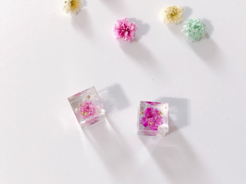 复古扣系列-润子小姐的口金包扣 手作 压花 贴耳 耳针/耳夹 - 耳环/耳夹 - 其他材质 