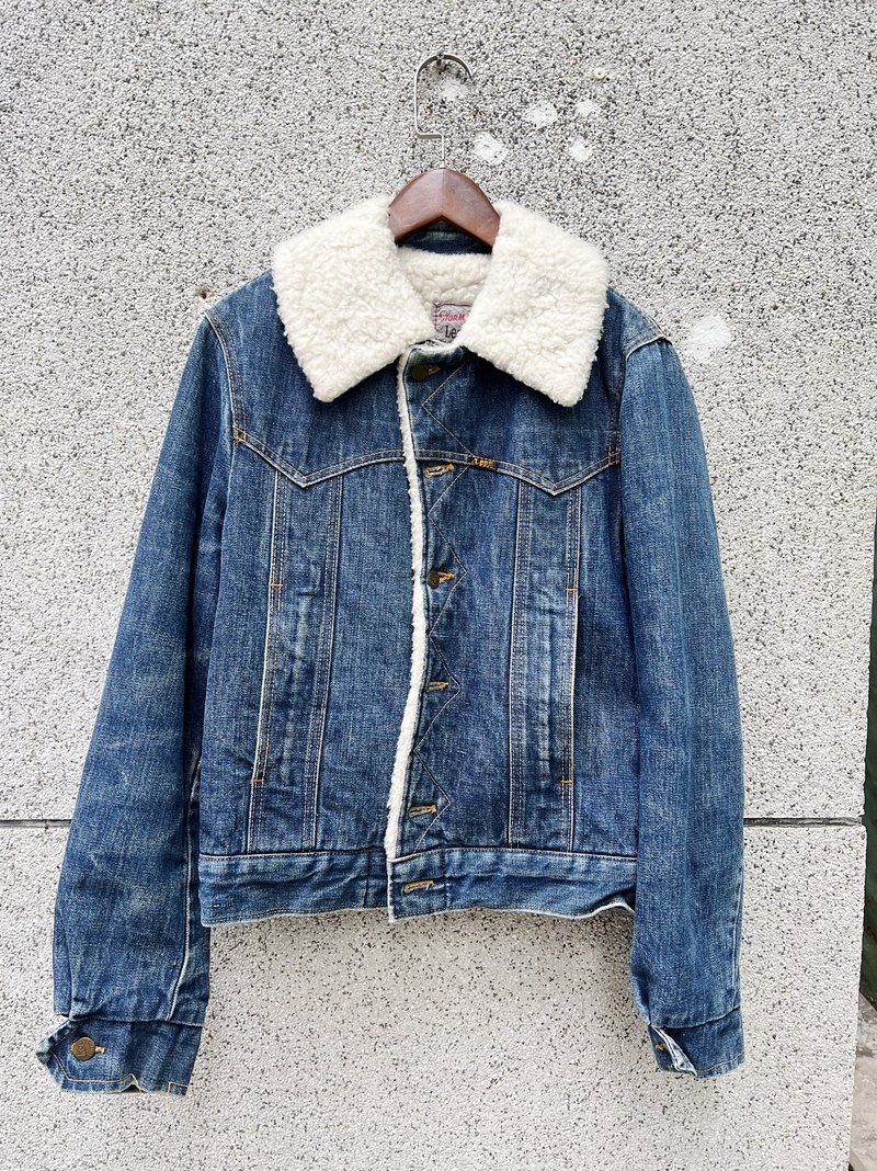 70s Lee storm rider U.S.A 经典天蓝铺毛翻领丹宁牛仔外套 - 女装休闲/机能外套 - 棉．麻 蓝色