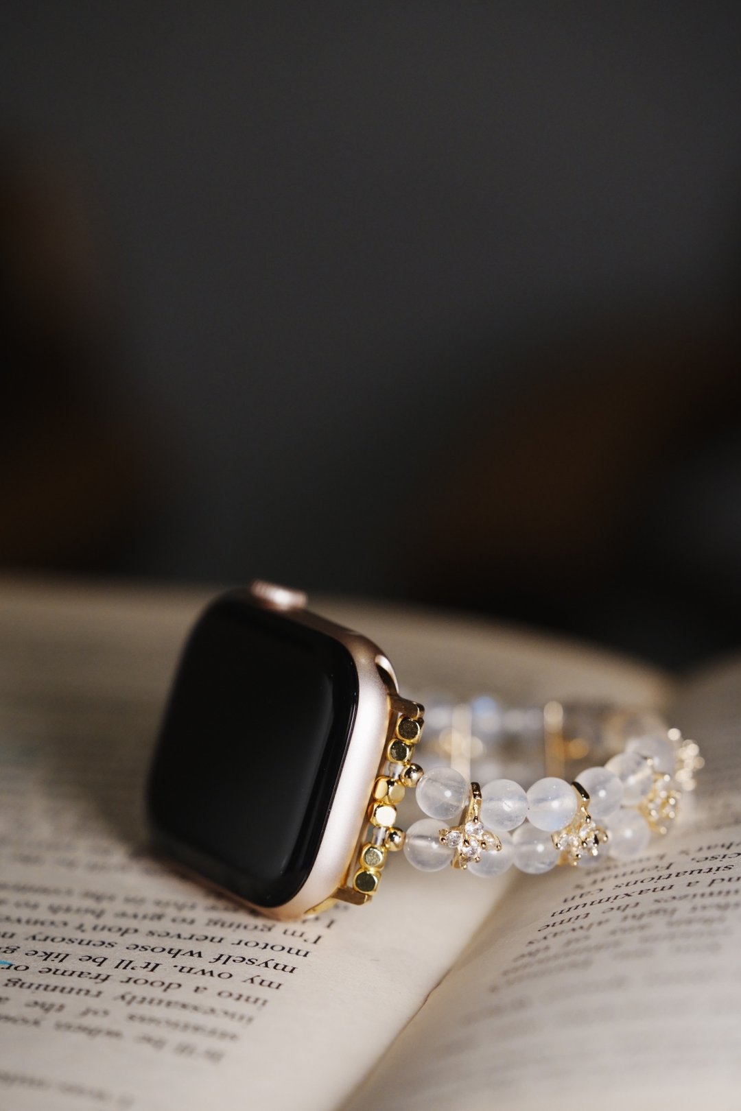 Apple Watch 专用/蓝月光・紫水晶・粉晶・蓝萤石 水晶表带 - 表带 - 水晶 