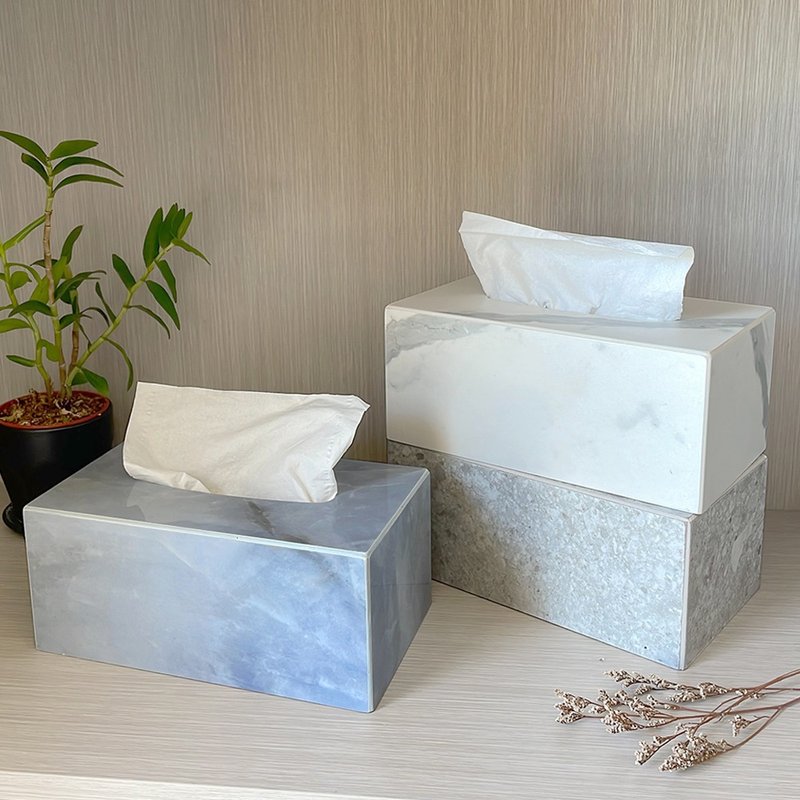 薄砖面纸盒│忠石石材 - 纸巾盒 - 瓷 多色