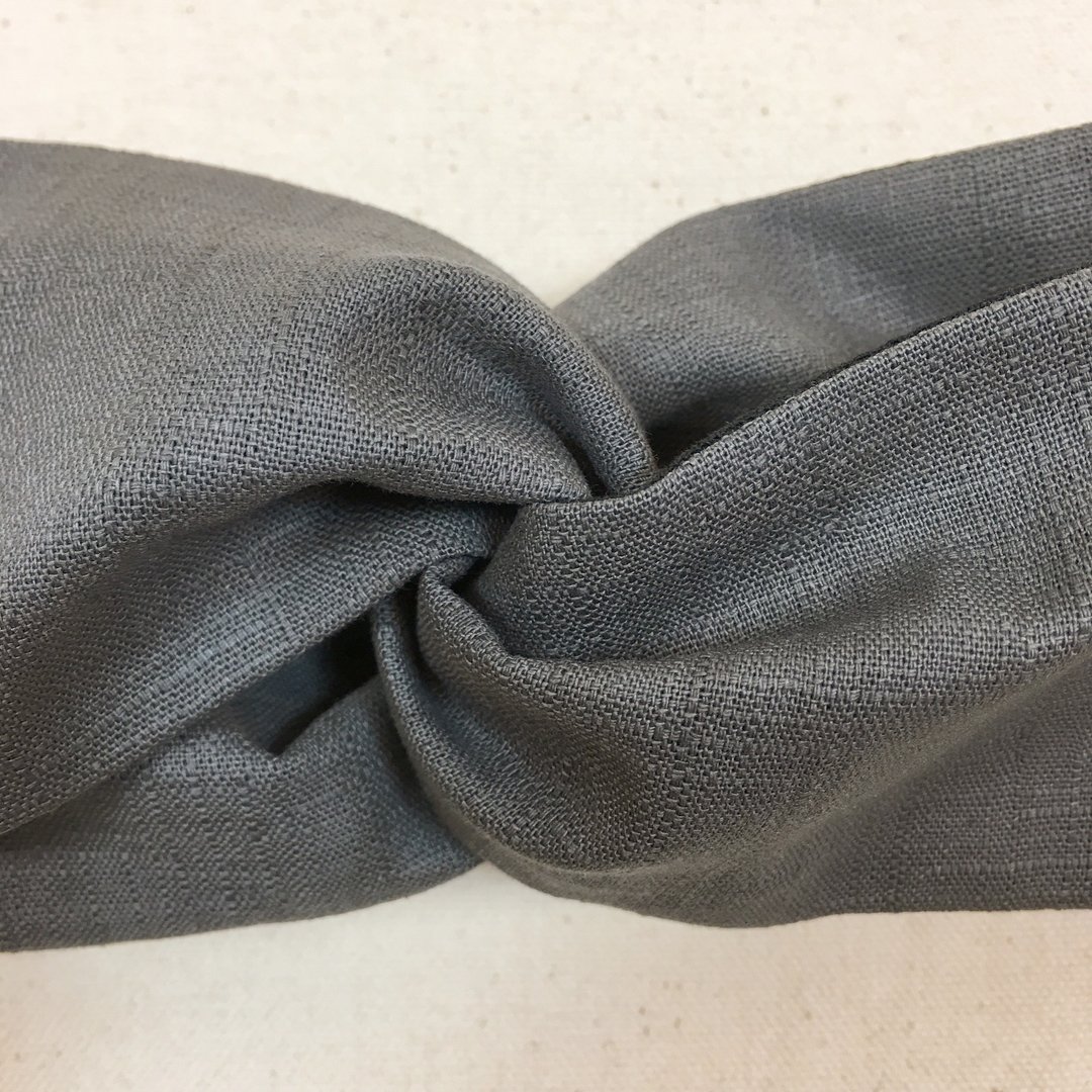 Rose Hairband 玫瑰发带 Mr.Tie 手工缝制发带 Hand Made Hairband 纯色系列 001 - 发饰 - 棉 灰色