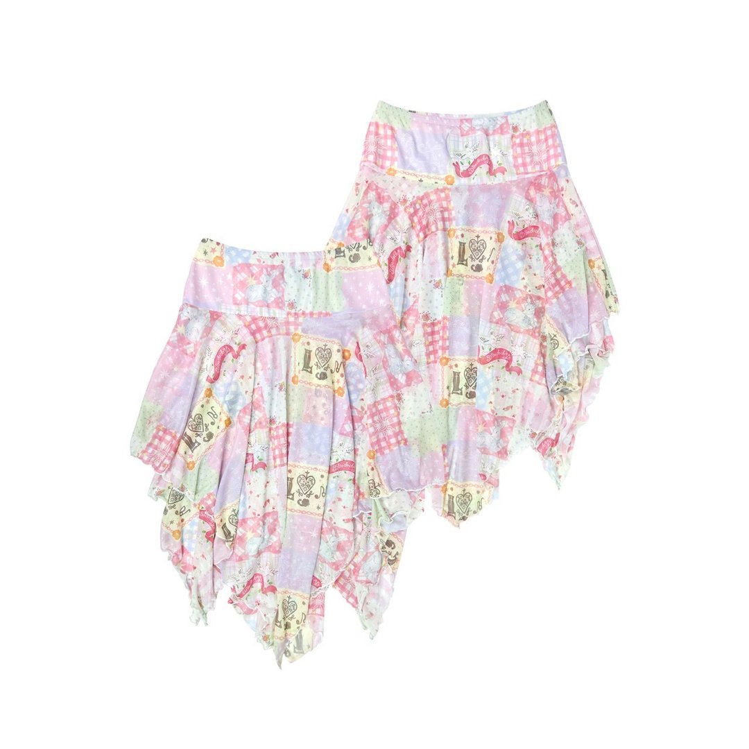 DADDY ( MIW ) | Meadow Daydream Skirt 超可爱印花长裙 - 裙子 - 其他材质 