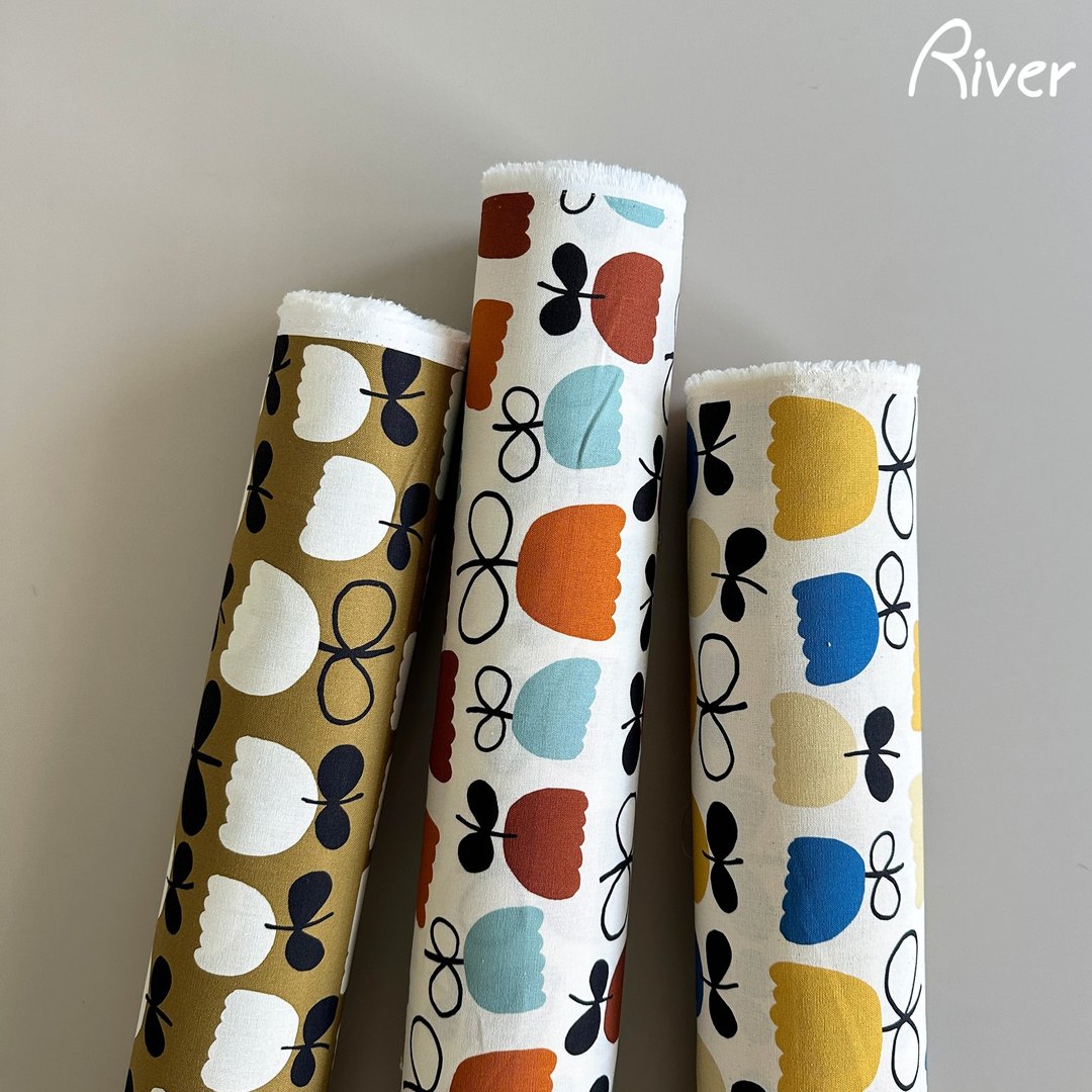 【River】原创设计布料/郁金香 - 编织/刺绣/羊毛毡/裁缝 - 棉 多色