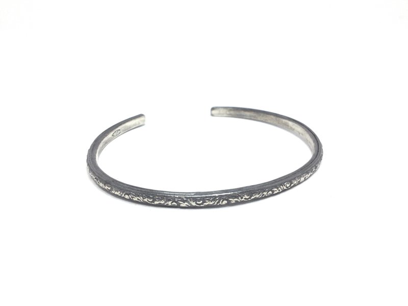 优铎希亚之二・纯银复古手环(厚版)(古董银) | Eudoxia - 手链/手环 - 其他金属 灰色