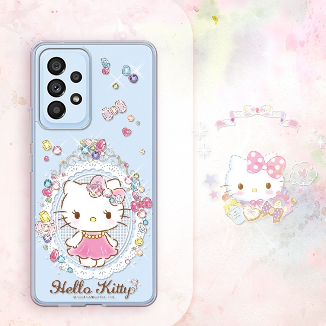 Samsung Galaxy A53 5G 轻薄军规防摔彩钻手机壳-凯蒂奢华风 - 手机壳/手机套 - 其他材质 多色