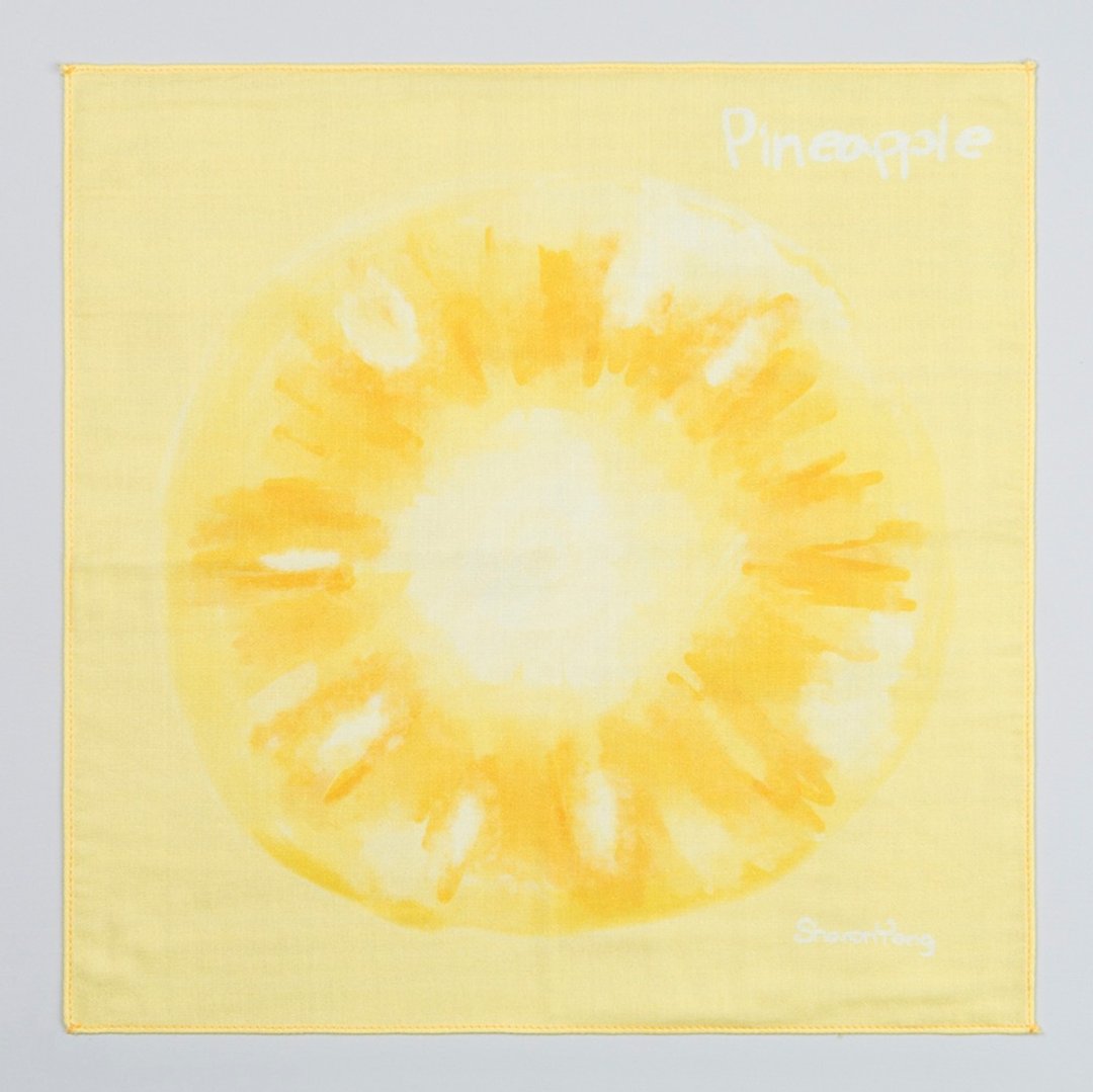 凤梨好 Pineapple - 手巾 - 手帕/方巾 - 棉 