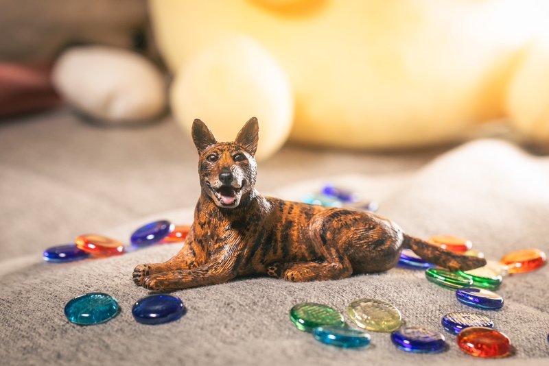 狗狗 定制化宠物手工黏土模型 大型 - 玩偶/公仔 - 粘土 咖啡色