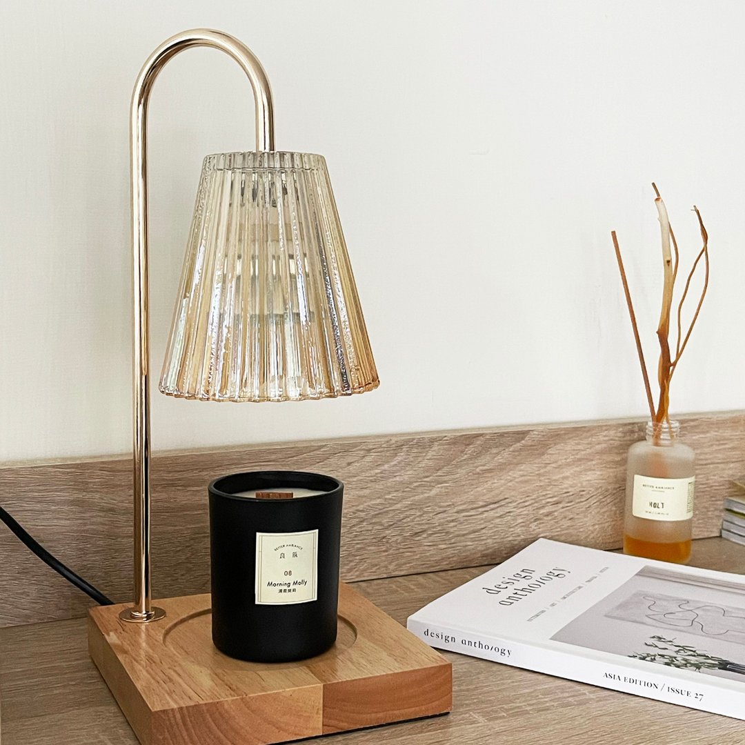 融蜡灯实木底座Candle Warmer 香氛蜡烛120g 含运 - 蜡烛/烛台 - 玻璃 