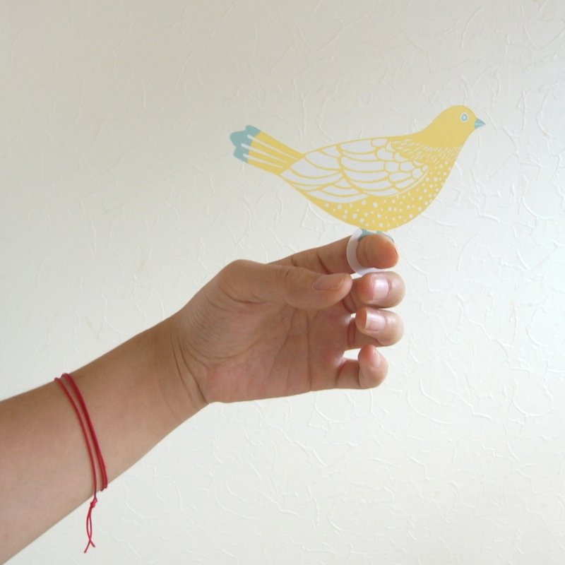 Message card and envelope set ”Horohho” Yellow - 卡片/明信片 - 纸 黄色