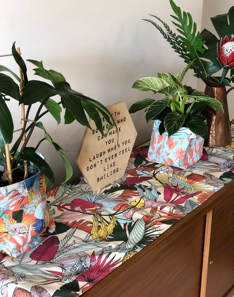 高磅数纯棉帆布 (米白非洲草原) 1单位100厘米 - 编织/刺绣/羊毛毡/裁缝 - 棉．麻 