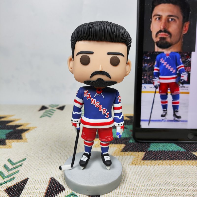 纯手工定制美国Funko Pop 自画肖像公仔娃娃男朋友老公生日礼物 - 玩偶/公仔 - 粘土 多色