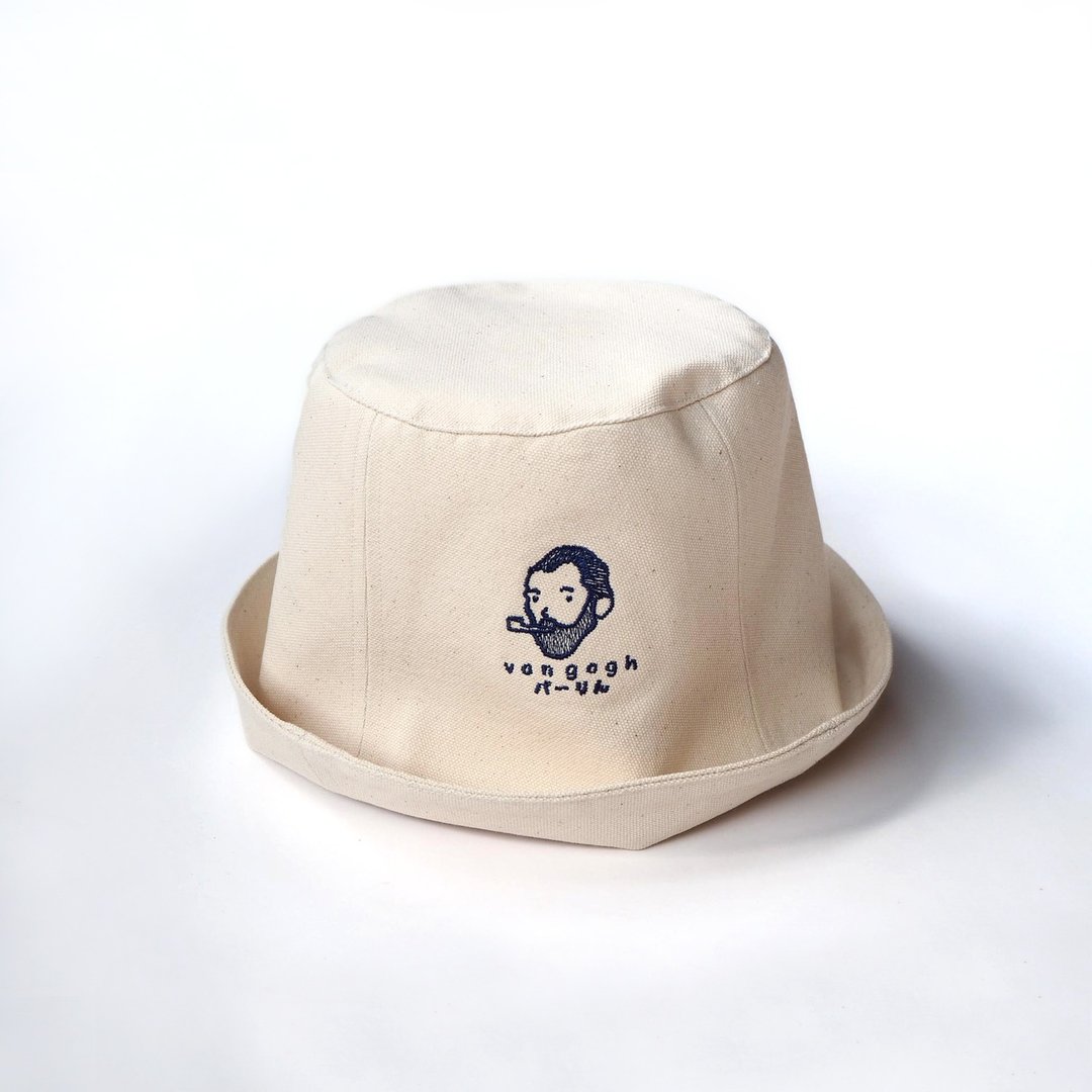 van gogh hat - 帽子 - 棉 白色