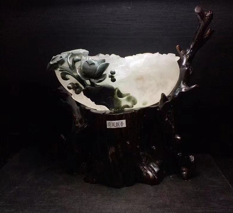 收藏级天然绿幽灵聚宝盆摆件 水晶首饰消磁 吸附浊气 聚财磁场强 - 其他 - 水晶 