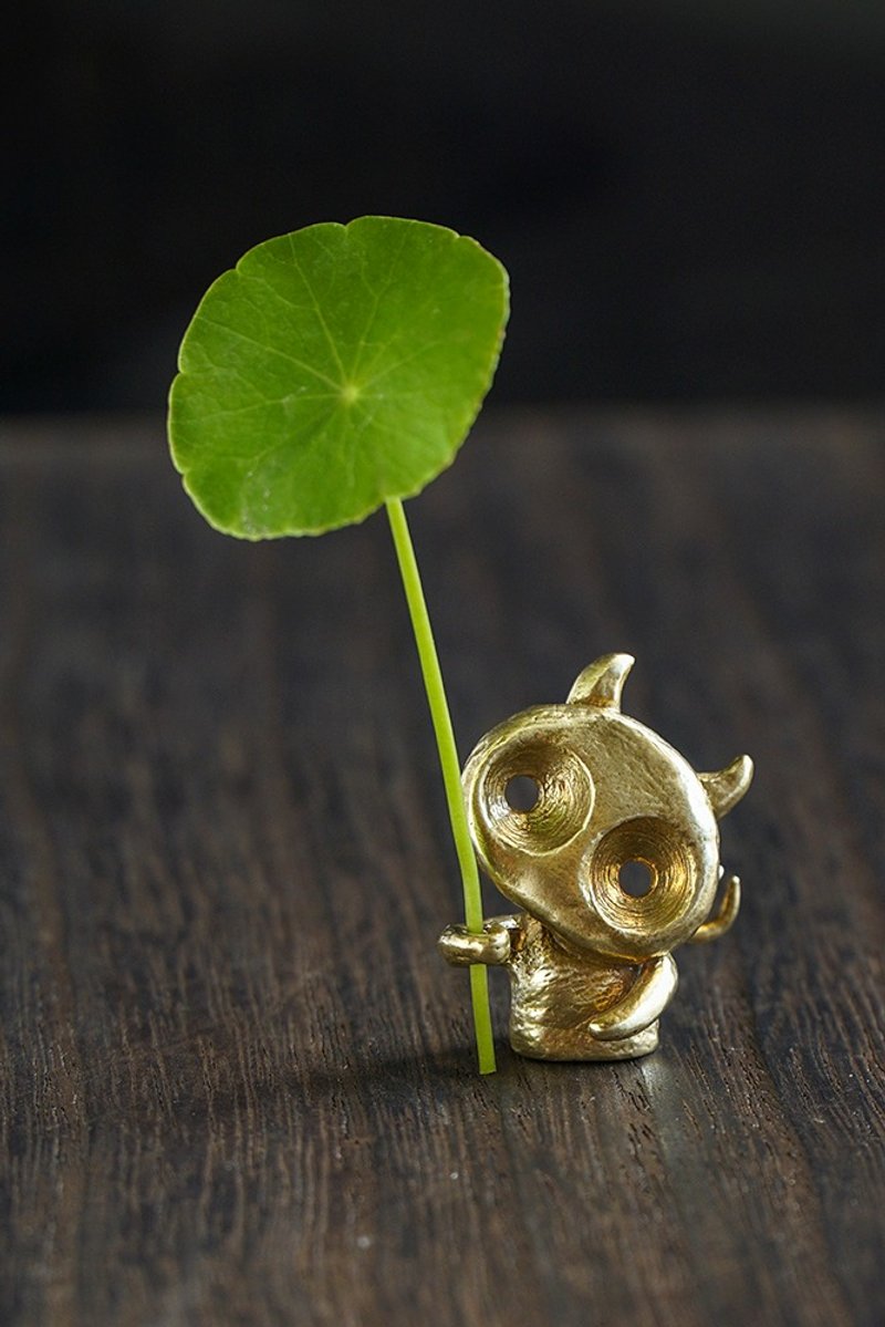 小恶魔 实心黄铜小偶 / 摆饰 疗愈 - 摆饰 - 铜/黄铜 金色