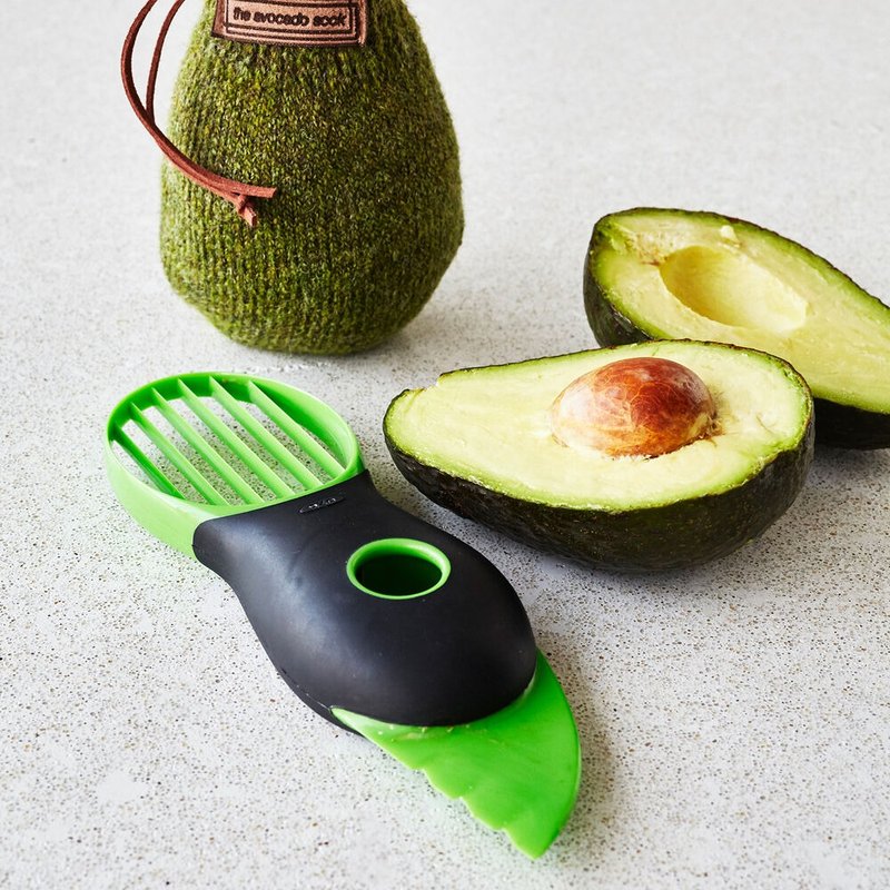 OXO 3in1 酪梨去核切片器(白) - 厨房用具 - 不锈钢 绿色