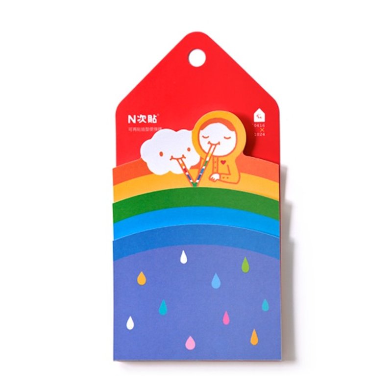 GOOD LUCK ! 可再贴魔术造型便条砖 - 便条纸/标签贴 - 纸 多色