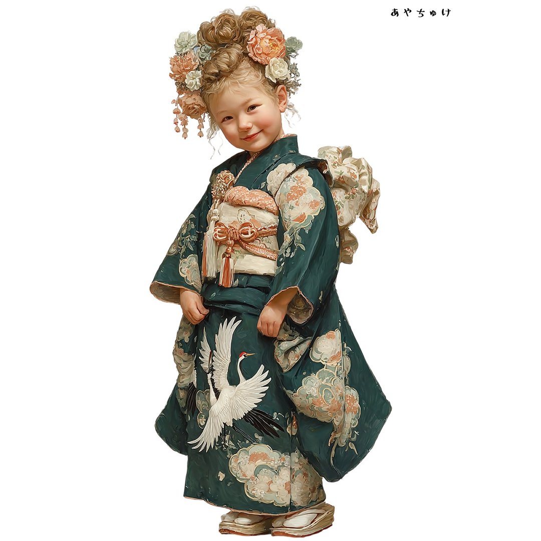 【12月新品4】07-114-0295 人物贴纸 和服复古 - 贴纸 - 纸 