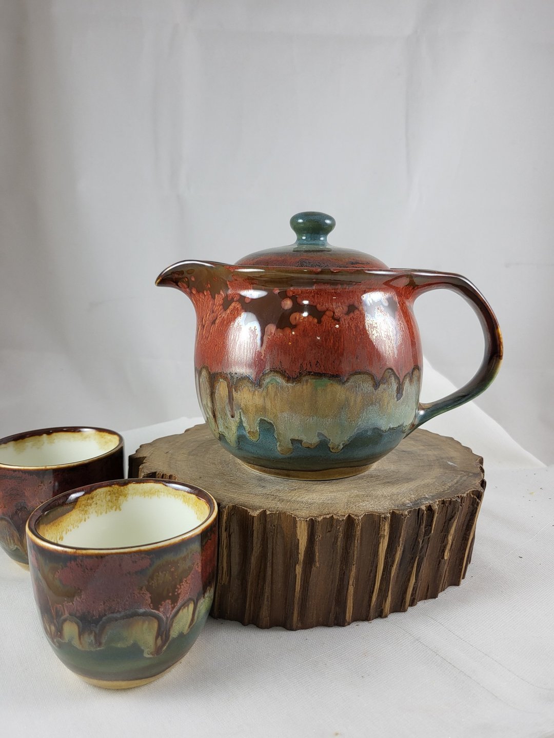 森林茶具组 - 茶具/茶杯 - 瓷 咖啡色